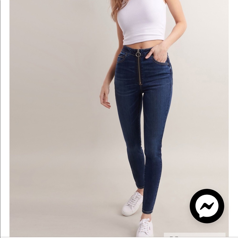 Garage Dark Wash Jeans High Waisted (size 1)